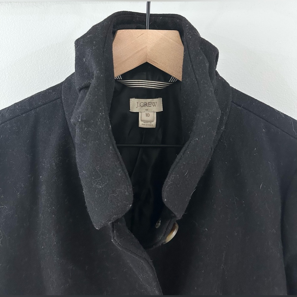 J. Crew Women’s Uptown Dress Coat Black Size 10 - Picture 5 of 6